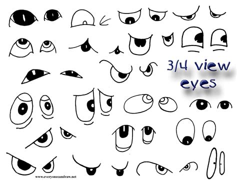 cartoon eyes drawing